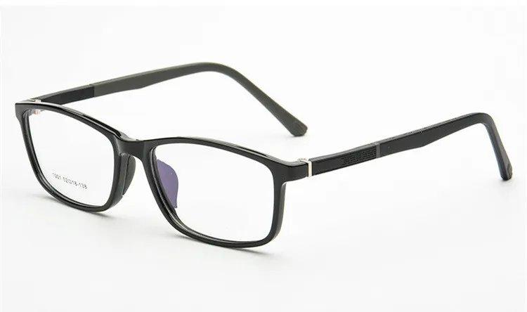 Бренд TR90, квадратные глаза, черные, синие, винно-красные очки, свежая близорукость, очки для студентов, модная оправа для очков по рецепту, 5 цветов - Цвет оправы: C1