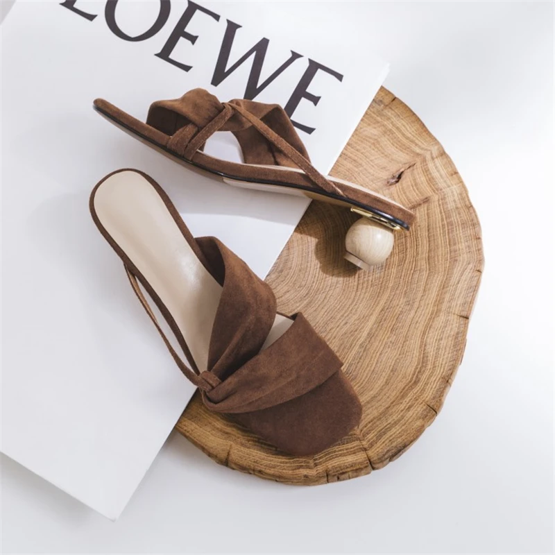 MSSTOR Strange Style Black Slippers Women Peep Toe Kid Suede Fashion Casual Summer Shoes Women Narrow Band Pumps Shoes Women MSSTOR Strange Style Black Slippers Women Peep Toe Kid Suede Fashion Casual Summer Shoes Women Narrow Band Pumps Shoes Women
