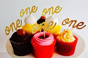 

glitter gold Unicorns kids birthday cupcake toppers baptism Christening party decoration doughnut food toothpicks