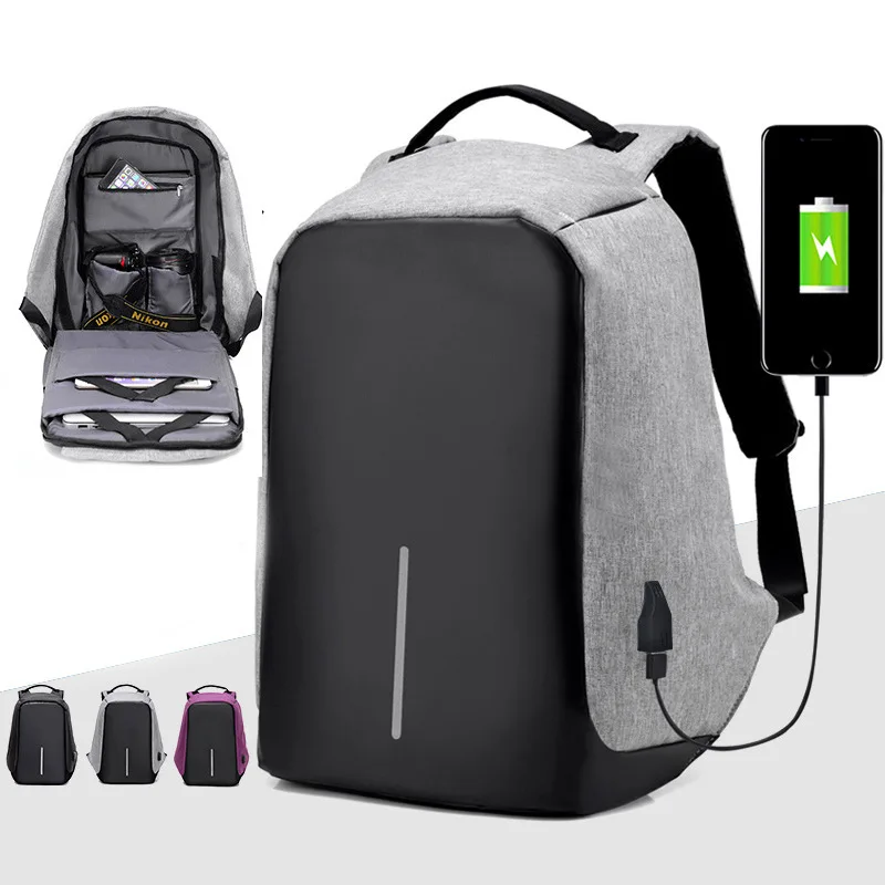 

Laptop Backpack USB Charging Anti Theft Backpack Men Travel Backpack Waterproof School Bag Male Mochila