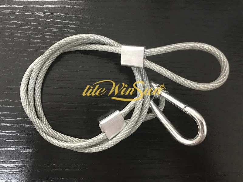 free ship Safety Cable For Super Beam Moving Light and 7R Beam Moving Light 3mm 70cm Bear 25kg China Stage Light Accessory (3)
