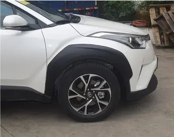 

Car Wheel Eyebrow Round Arc Fender Mud Flaps Mudguards Splash Guards For TOYOTA C-HR CHR 2016 2017 2018 2019 by EMS