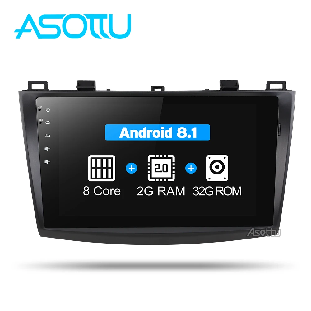 Flash Deal Asottu MMZD9081 9 inch android 8.1 car dvd for MAZDA 3  Touch Screen Octa core gps navigation car gps player Multimedia Stereo 4