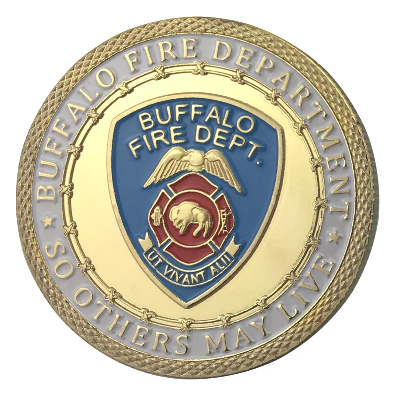 

Whole Sale Supply Gold Plating City of Buffalo Fire department Challenge Coin/Medal 1336#