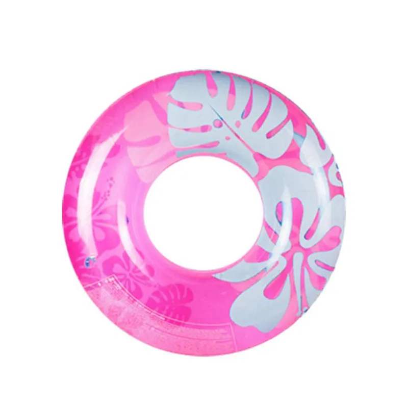 Летние модные надувные прозрачные цветные трубки Надувные плавательный круг аксессуары для бассейна плавающие 36 дюймов воды плавающие кольца