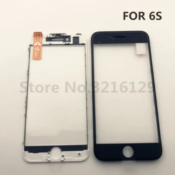 

50pcs NEW Original Cold Press Replacement LCD Front Touch Screen Glass Outer Lens with frame OCA film for iphone 6s 4.7inch