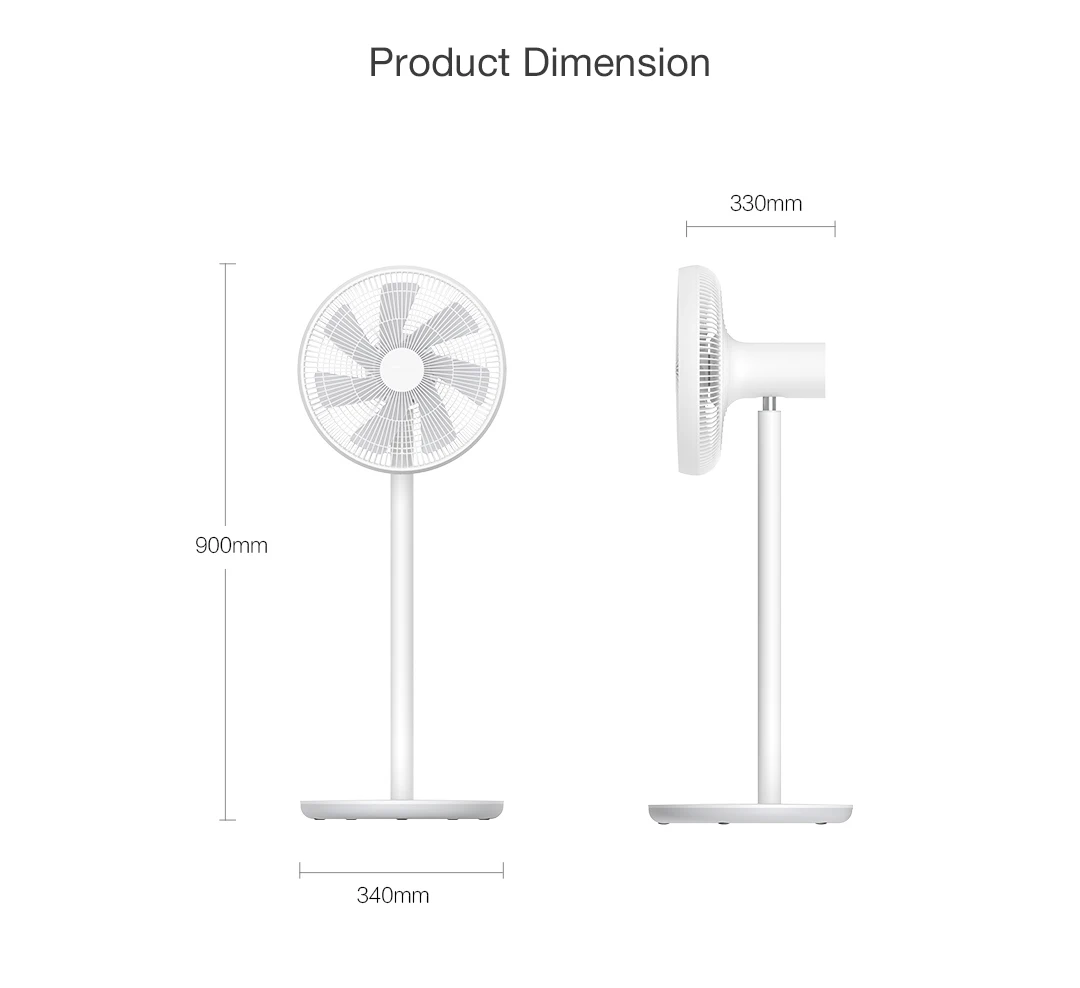 Xiaomi Smartmi Home Wireless Smart Natural Wind DC Frequency Stand Fan 