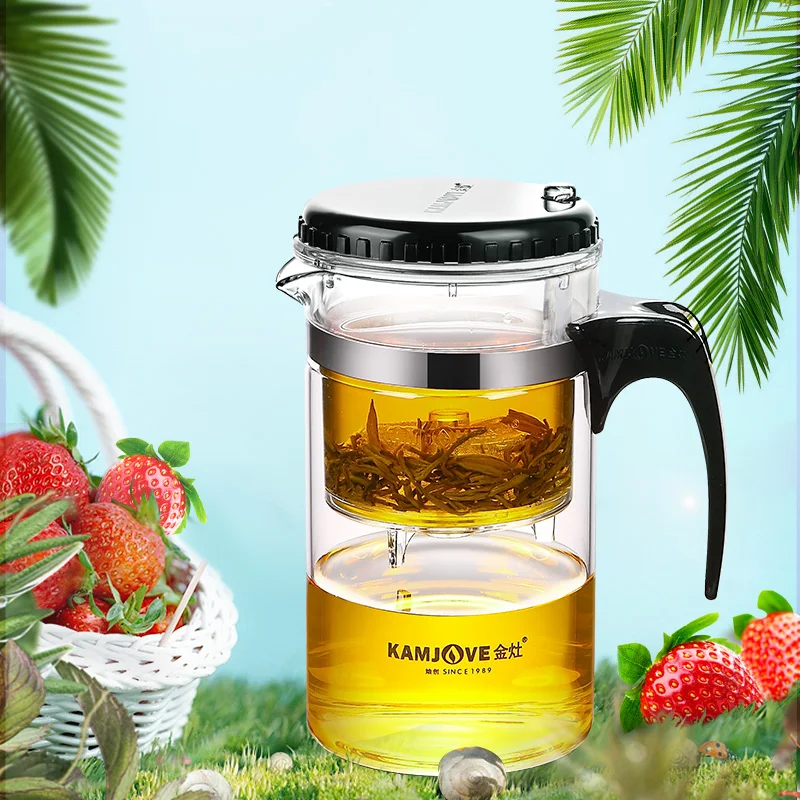 Billige Kamjove qualität elegante tasse hitze beständig teekanne tee set zarten tasse tee kunst topf