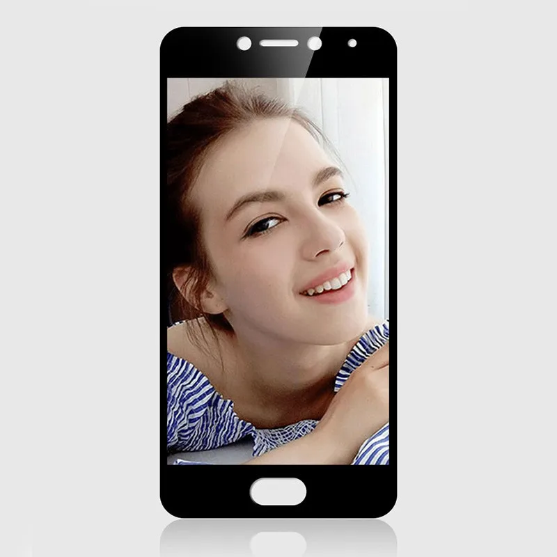 9H 2.5D полный экран покрытие закаленное стекло на Meizu Pro 7 6 Plus стекло на Meizu M5 Note M5c M5S M6 Note M6s защитное Стекло на Мейзу про 7 6 плюс / Мейзу м5 ноте м5с м5s м6 ноте м6s Стекло