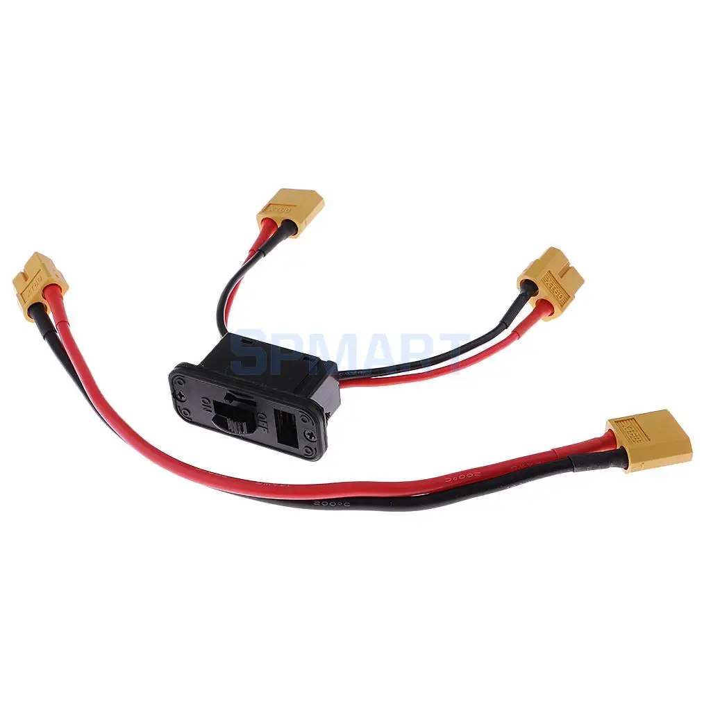 

XT60 Plug On/Off Switch Connector Extend Male Female Wire For Li-po Battery