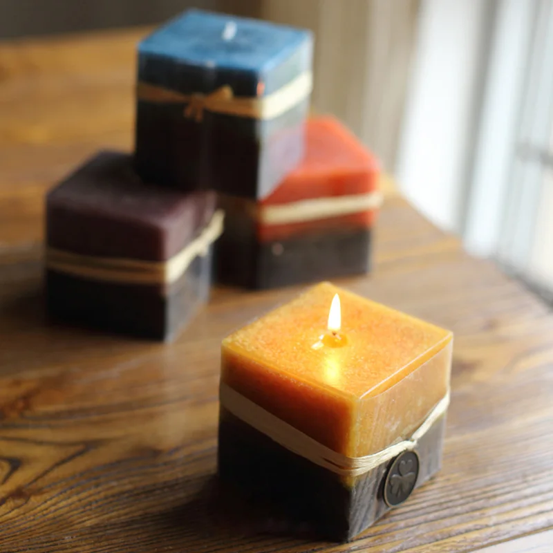 

Cube Shape Candle Silicone Mold DIY Gypsum Plaster Crafts Mould Square Silicone Soap Candle Resin Molds