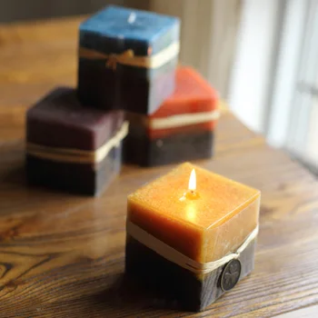 

Cube Shape Candle Silicone Mold DIY Gypsum Plaster Crafts Mould Square Silicone Soap Candle Resin Molds