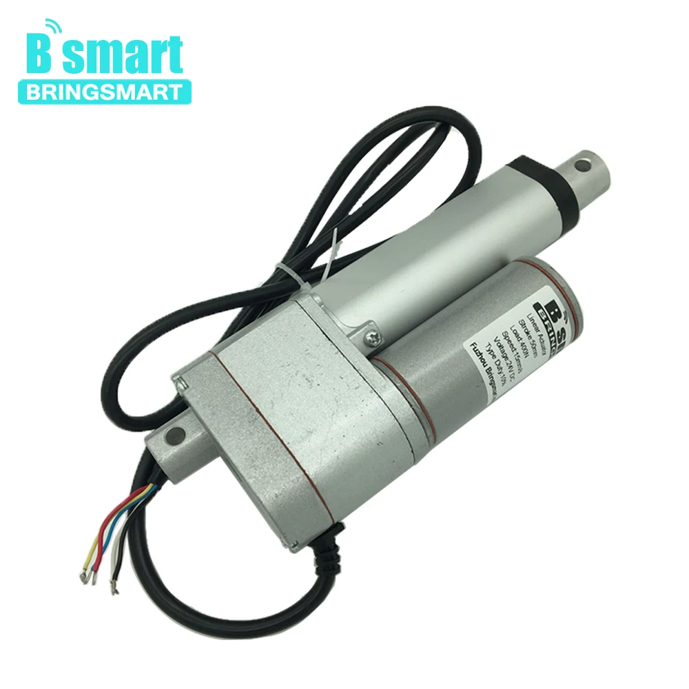 Bringsmart SRA DW 50 мм ход 2 дюйма 12 В DC потенциометр линейный привод 5 40 мм/секция нагрузка