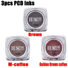 Высокое качество PCD бровей чернила 3 шт смешанный PCD Перманентный макияж профессиональный для татуировки чернила губы брови