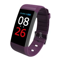 R11 фитнес-трекер, умный Браслет, пульсометр/Кислород крови, умный Браслет, напоминание о звонках, шагомер, фитнес-умные часы - Цвет: Deep purple