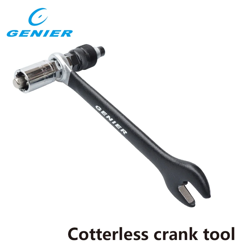 Bike Tool GENIER Cotterless Crank Tool 14mm Socket & 15mm Spanner 6/8mm
