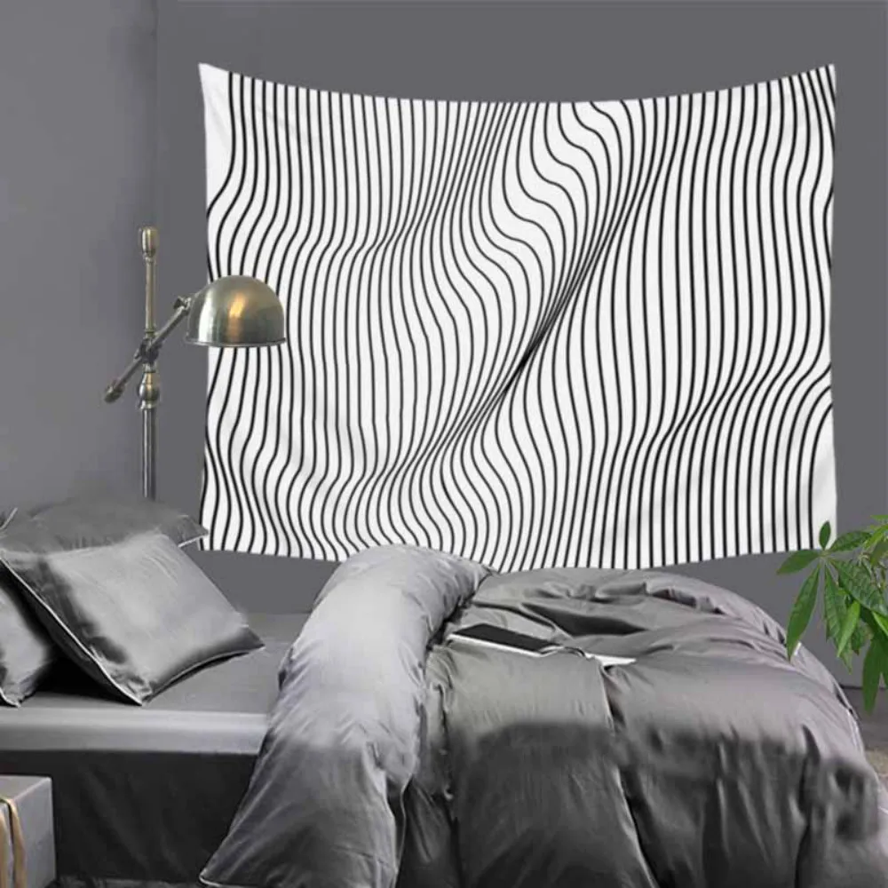 Cilected черно-белые Гобелены с изображением глаз домашний Настенный полиэстер с геометрическим принтом скатерть диван фон ткань одеяло