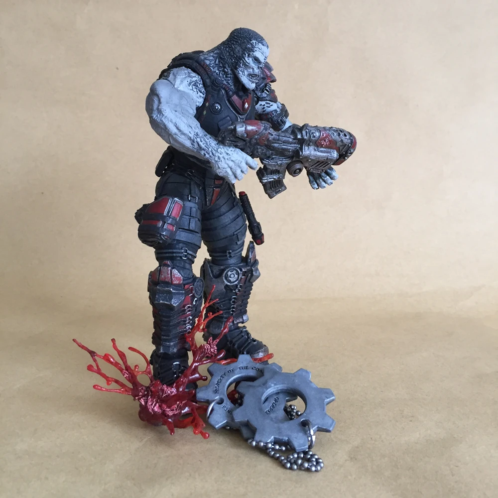 Классическая игра Gears NECA Headshot Locust Drone война фигурка 18 см коллекция