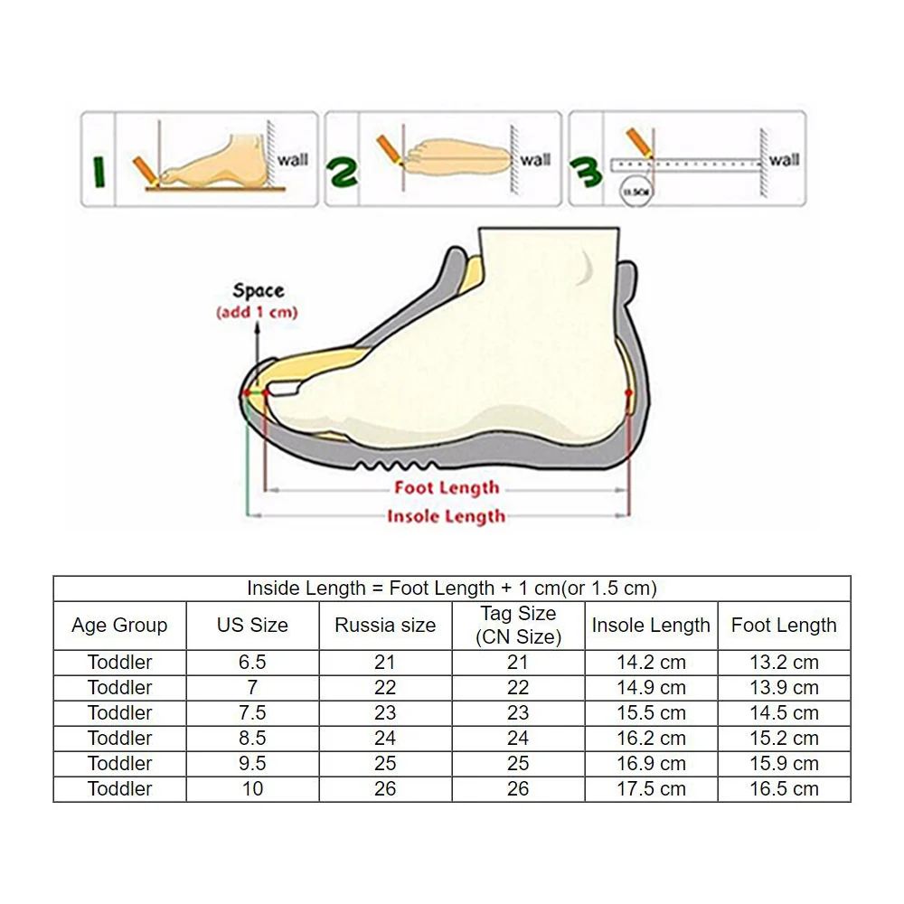 The size of childrens shoes 21, 23 is how many cm along the insole The size of childrens shoes 21, 23 is how many cm along the insole