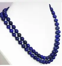 10mm Natural Egyptian blue lapis lazuli chalcedony Gems Beads Necklace wedding Women Gift word 925 silver Round Beads Necklace 10mm Natural Egyptian blue lapis lazuli chalcedony Gems Beads Necklace wedding Women Gift word 925 silver Round Beads Necklace