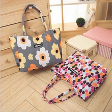 EXCELSIOR Étanche Toile Casual Zipper Sac À Provisions Grand Fourre-Tout Femmes Sacs À Main Floral Imprimé Dames Unique Épaule Sac De Plage