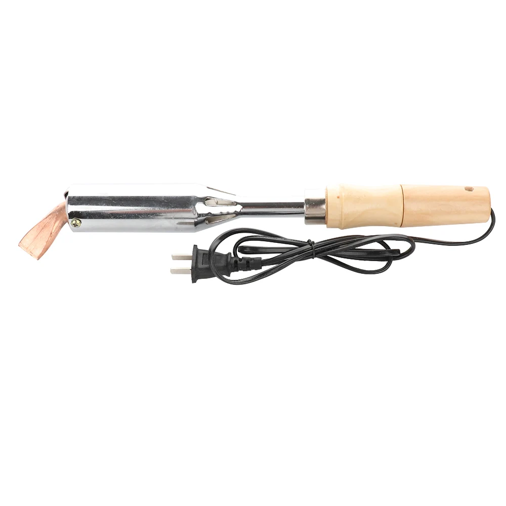 220V 300W Wood Handle Electric Soldering Iron High Power Chisel Tip Soldering Iron Chisel Tip Welding Tools