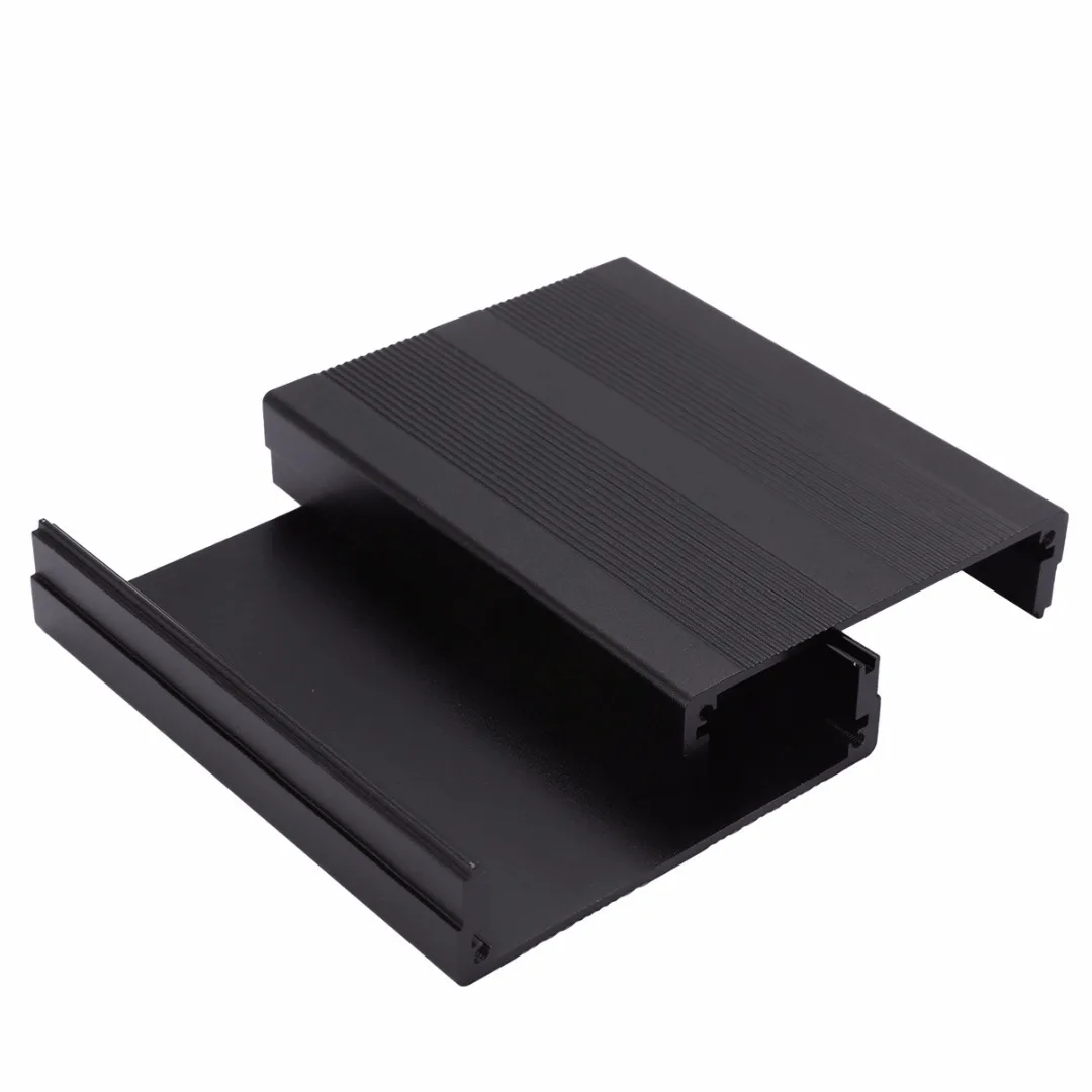 1pc Black Extruded Aluminum Enclosures PCB Instrument Electronic Project Box Case 100x76x35mm Mayitr