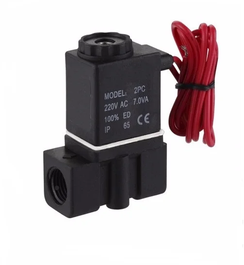 

2P025-06 1/8" 2way plastic solenoid valve for water DC12V,DC24V,AC36V,AC24V,AC110V,AC220V,AC380V
