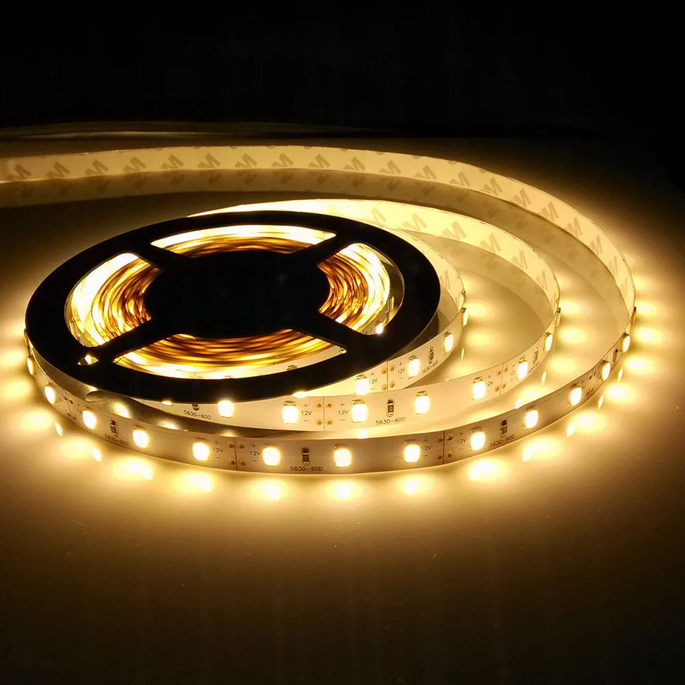 MUQGEW 12V 5M SMD 5630 300LED водонепроницаемый гибкий теплый холодный белый фея полоса света