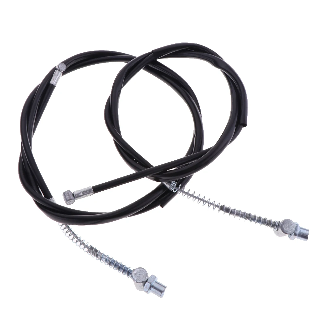 Black Motorcycle Front & Rear Brake Cable Assembly Braking Line Wire