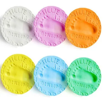 

20g Hand Foot Inkpad Drying Soft Clay Handprint Footprint Parent-child Hand Inkpad Fingerprint Plasticene Slim Polymer Toys