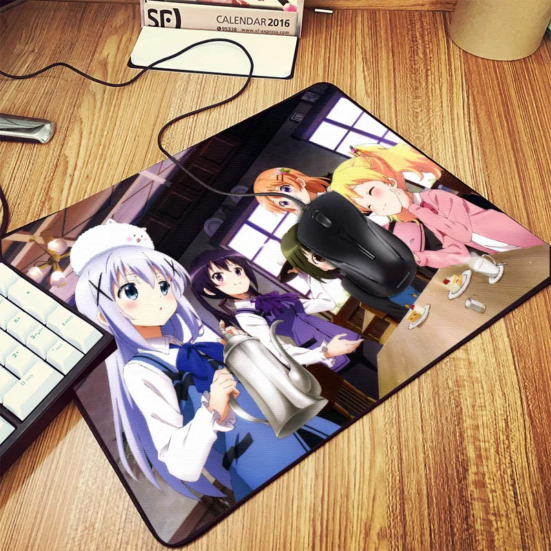 Mairuige для Lolicon аниме милые девушки коврик мыши заказ кролик Hoto Kokoa Kafuu Chino больше