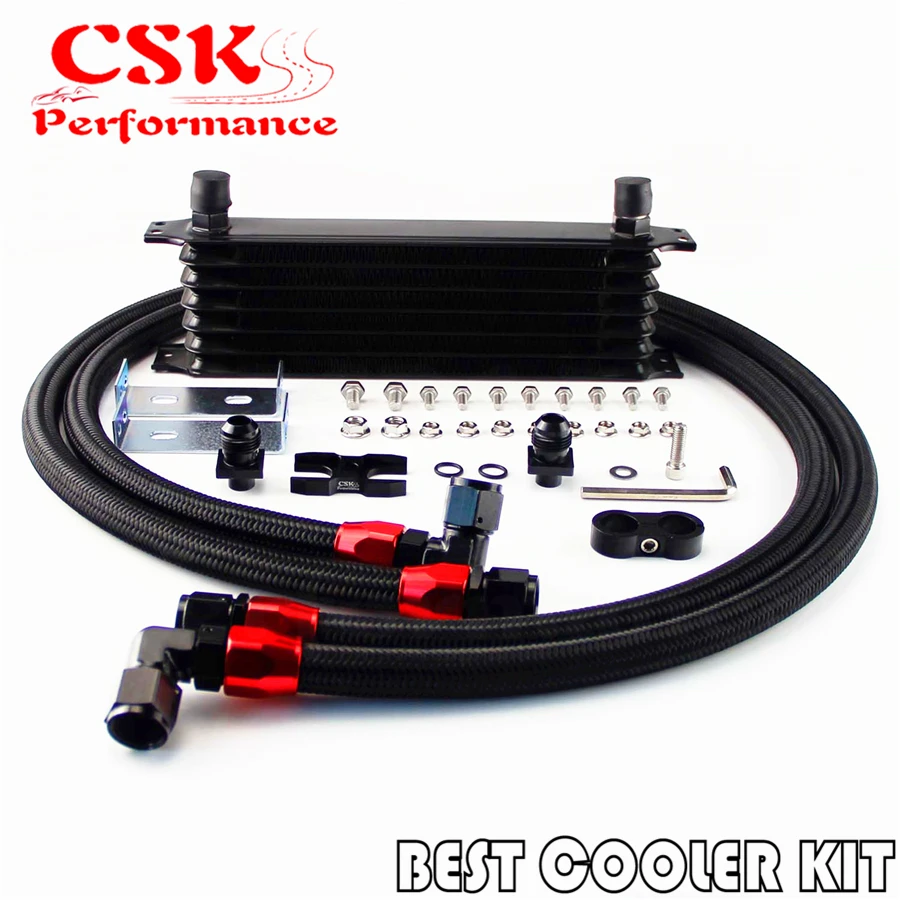 #^Special Price For BMW E36 E46 Euro E82 E9X 135 10AN 7 Row Engine Racing Oil Cooler Kit Black #^Special Price For BMW E36 E46 Euro E82 E9X 135 10AN 7 Row Engine Racing Oil Cooler Kit Black