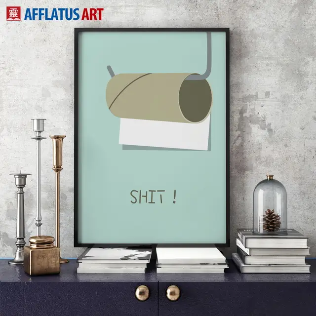 afflatus canvas painting modern minimalism cool letter wall art