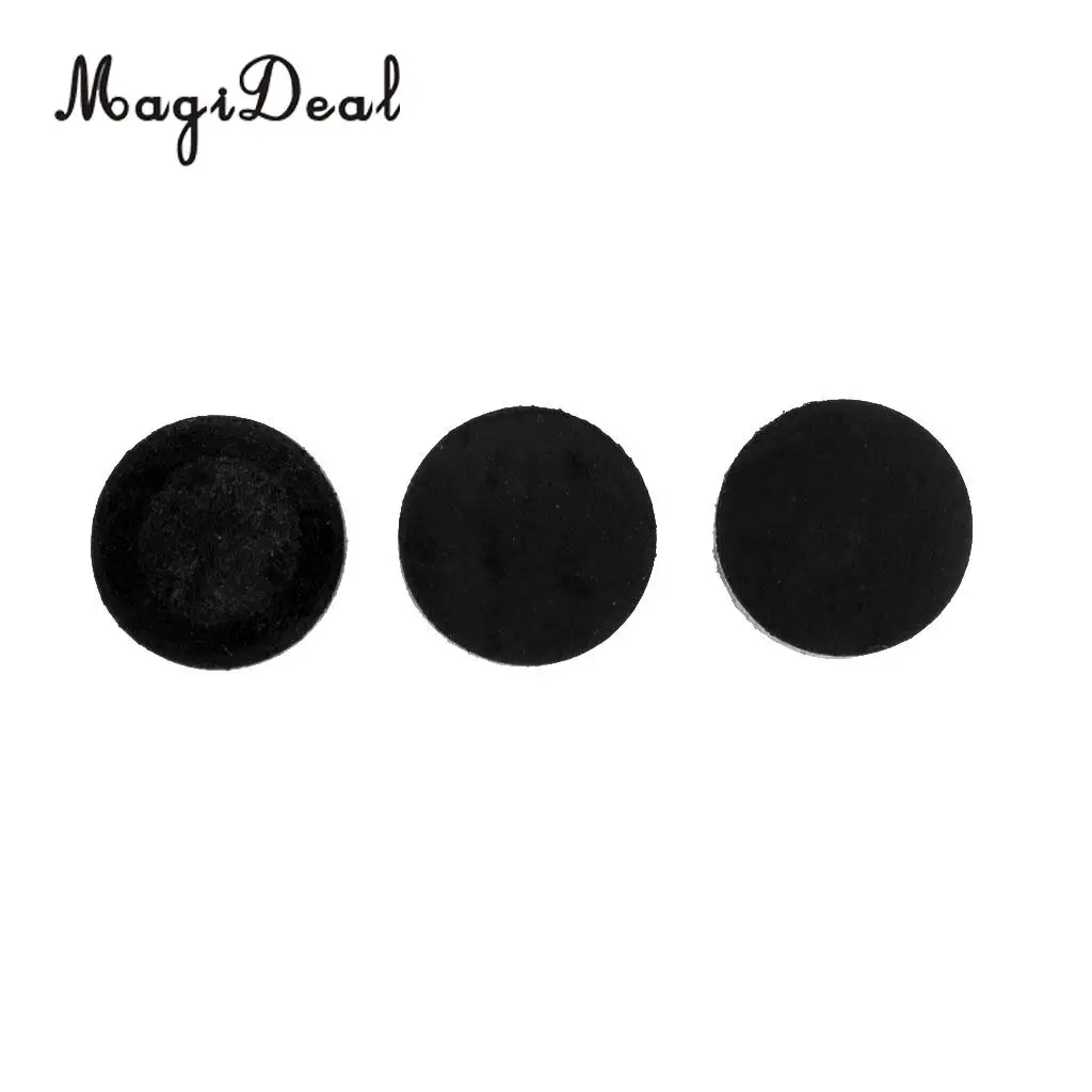 MagiDeal High Quality 11mm Soft Pigskin Leather Billiard Pool Cue Tips Black Table Game Professional Snooker Billiard Accessory