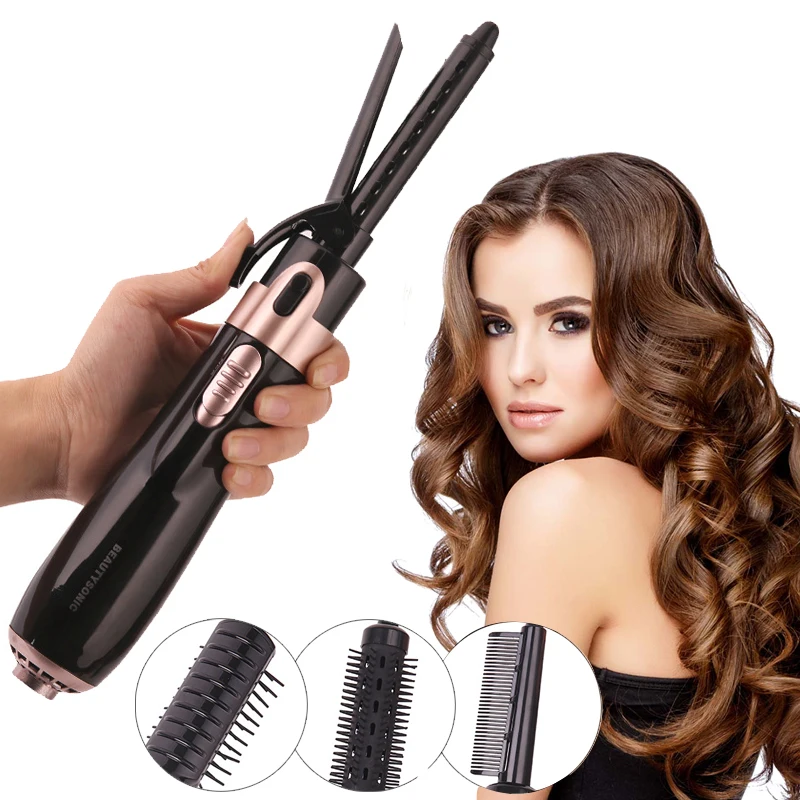 

4 In 1 Multi-Functional Hair Styling Tools Hair Straightener / Curler / Dryer/ Comb 2 Adjustable Temperature Fast Heating In 30s