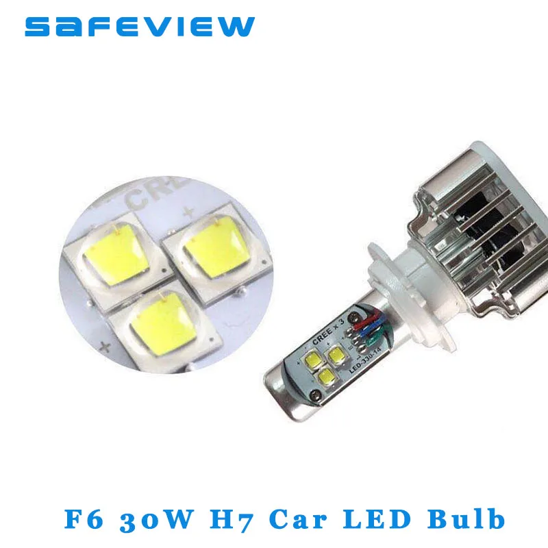 SAFEVIEW H7 светодио дный фары автомобиля H8 H11 лампы 30 Вт 6000 К автомобилей освещения