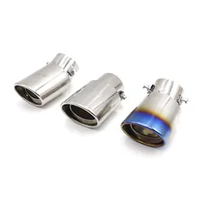 CNSPEED Universal Car Exhaust Muffler Tip Straight /Elbow Aluminum Pipe Modified Tail Throat Liner Pipe Exhaust System TT101197