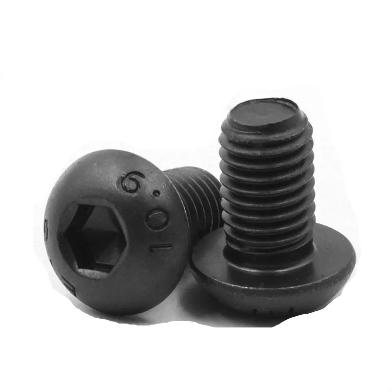 

5PCS-10#-24 ISO7380 10.9 UNC US Round Head with Hexagonal Screws Mushroom Head Screws