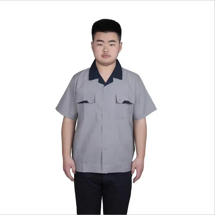 Labor work uniforms short sleeved suit / car mechanic clothing factory