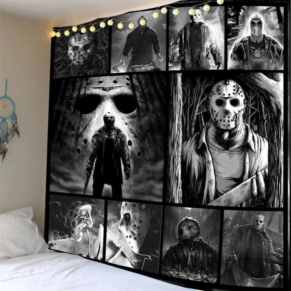 

3D Printed Skull Tapestries Wall Hanging Bohemian Tapestry Travel Sandy Beach Picnic Throw Bed Sheet Customized Dropship
