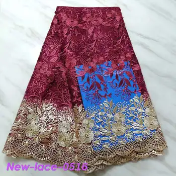 

African Lace Fabric 2019 silky Lace Fabrics High Quality net Lace Embroidery French Tulle Lace Fabric For Wedding Q004