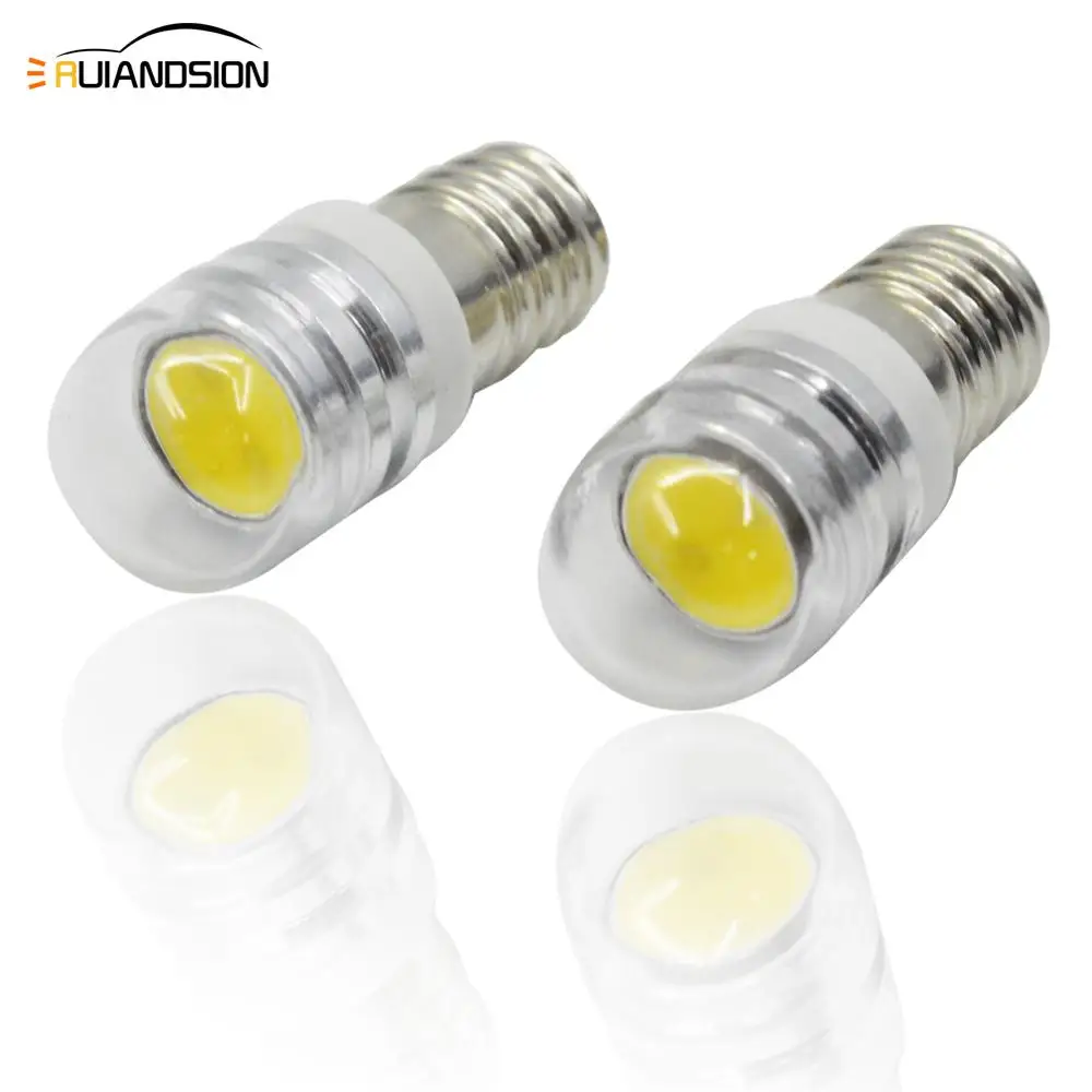 Комплект из 2 предметов 2W индикатор COB светодиодный E10 3V 6V 12V винт сигнала свет