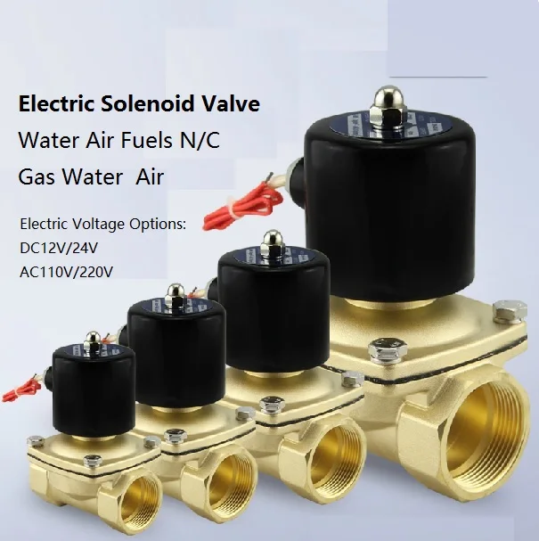 

Electric Brass Solenoid Valve use with pipelines in water air and diesel applications