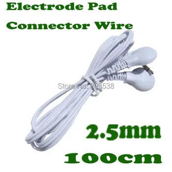 

Free Shipping 2.5mm Electrode Pad Connector Wire For Tens Acupuncture Digital Therapy Machine Massager