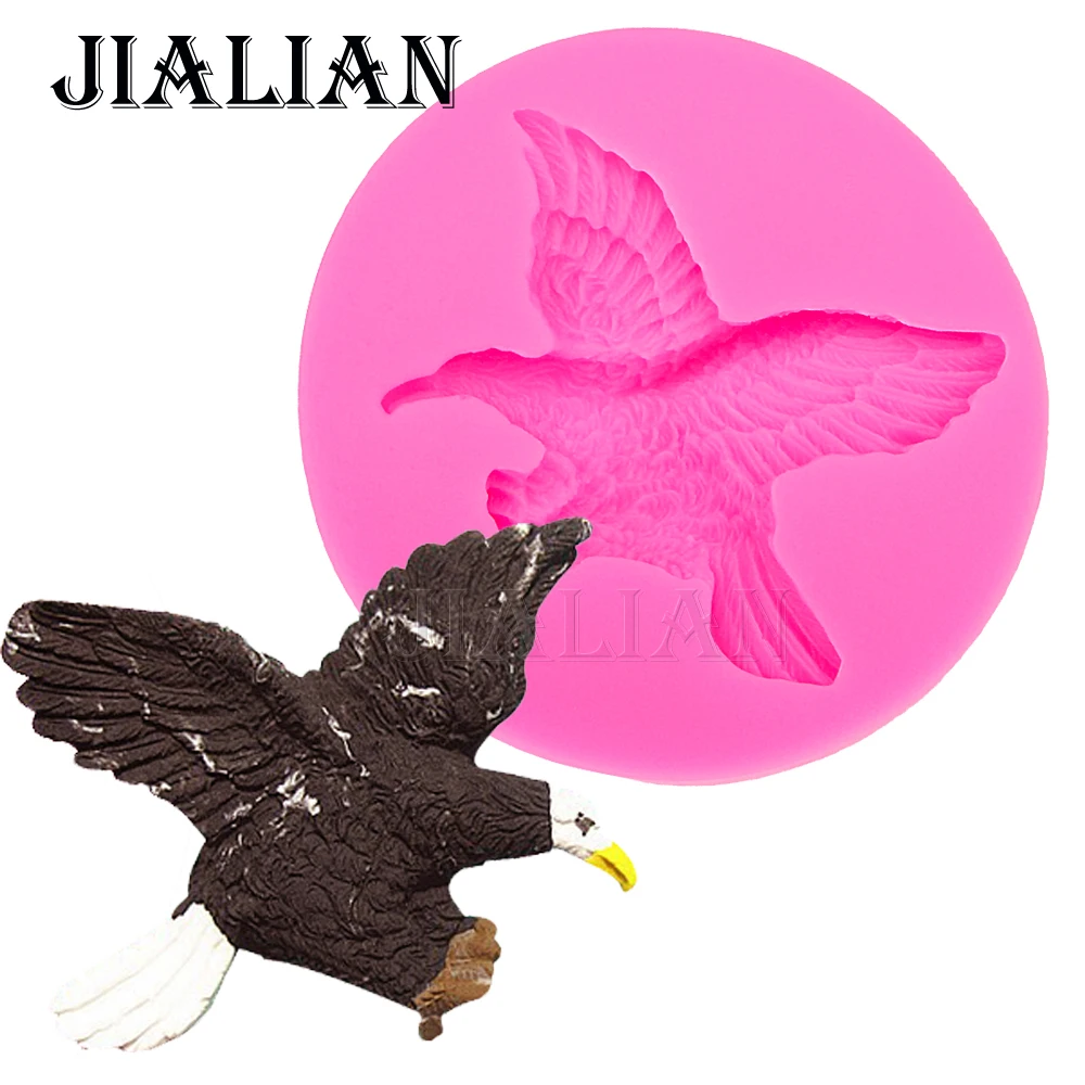 3d Animal Eagles Bird Soap Mould Chocolate Diy Fondant Baking Cake