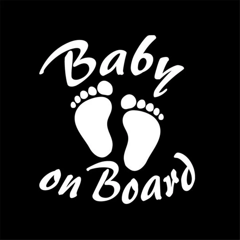 14.115.2CM BABY ON BOARD Warning Car sticker Creative Vinyl Decals Motorcycle Accessories  (3)