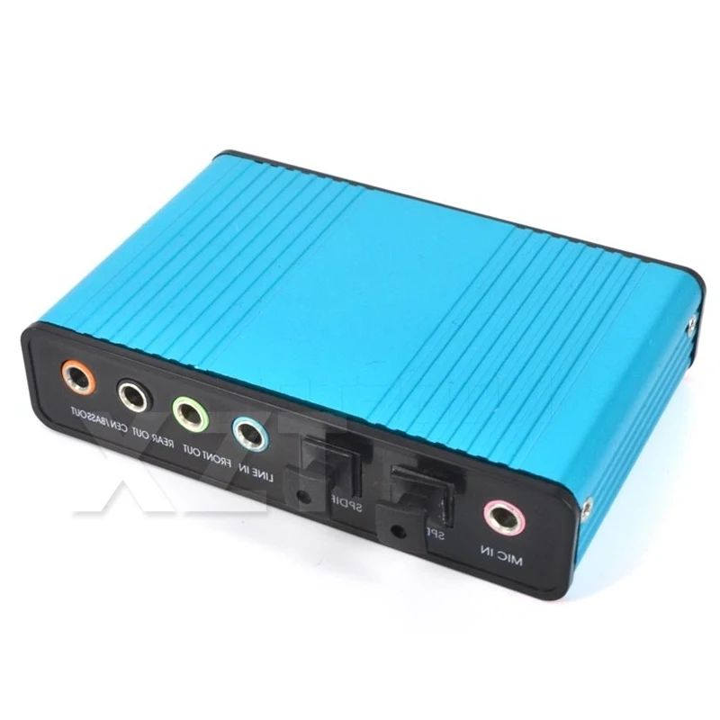 Newest Hot USB 2.0 Sound Card 6 Channel 7.1 and 5.1 Optical External Audio Card SPDIF Controller for PC Laptop Desktop Tablet