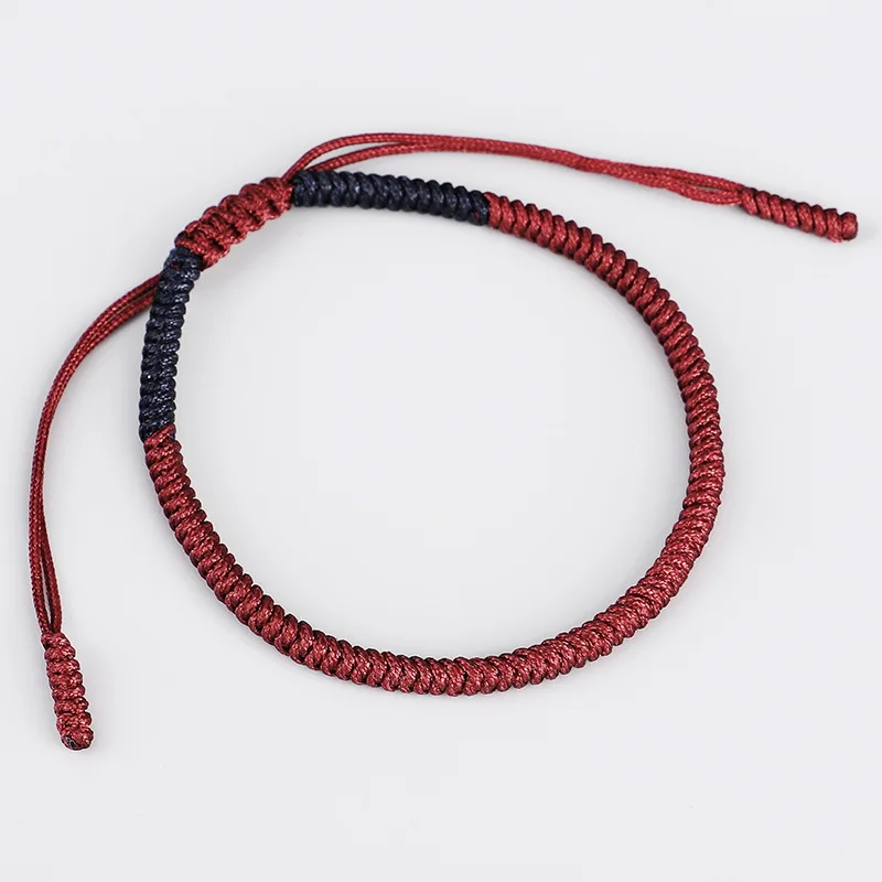 Пара двух цветов сплайсинга этнические ручной вязки веревочные браслеты и браслеты для женщин мужчин влюбленных очаровательные Ручные ювелирные изделия детский подарок