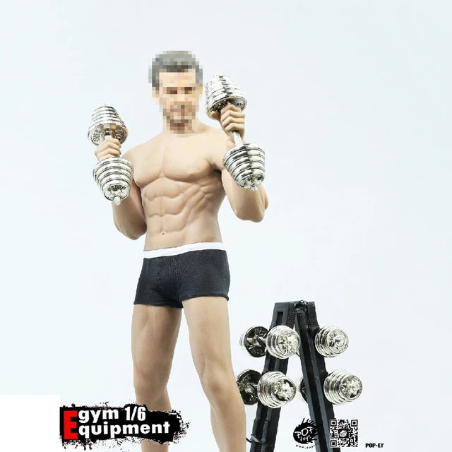 US $21.29 1/6 Scene Series EY01/EY02 Gym Equipment Dumbbell set For 12 inches Action Figures Accessories
